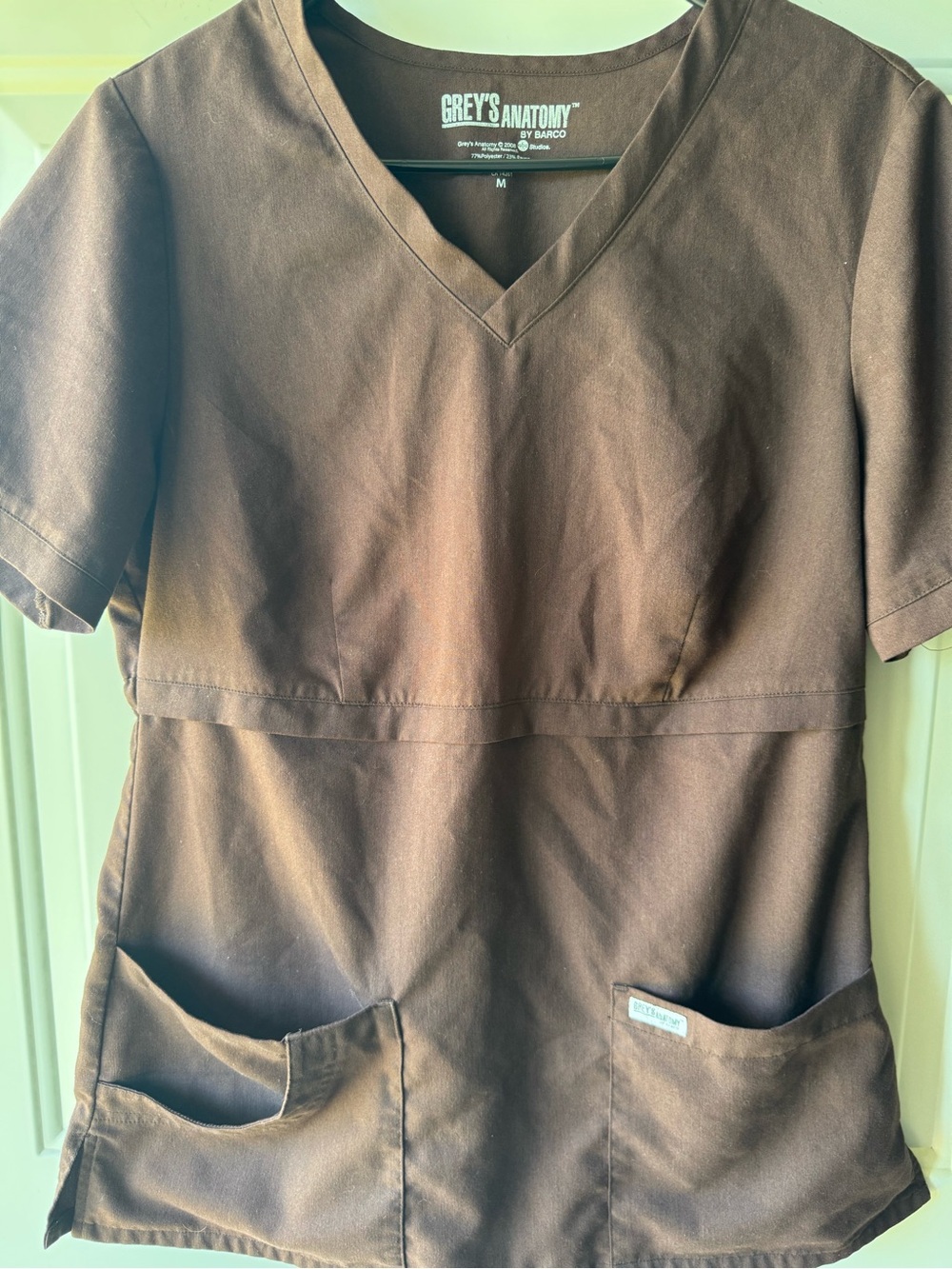 Grey's Anatomy Brown Medical Scrub Top by Barco